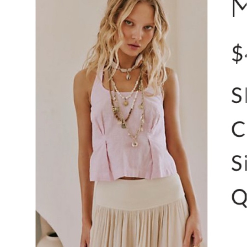 Free People Light Pink Tank Top